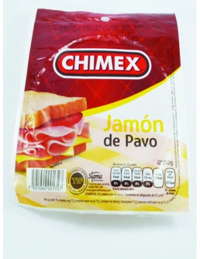 JAMON CHIMEX DE PAVO 250GM