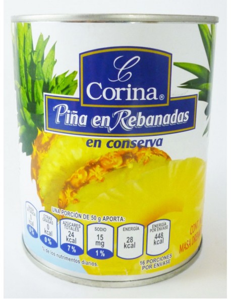 PIÑA REBANADA CORINA / PARMERIA 800GR